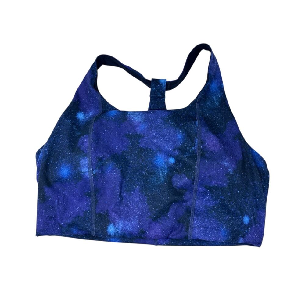 Women's Active Sports Bra Plus Size 1X Blue Purple Blue tank top workout